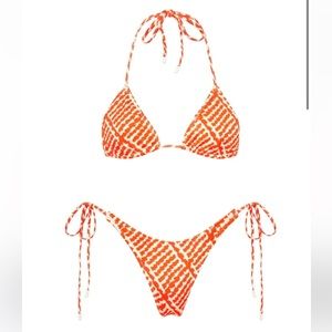 triangl bikini in vinca-perre